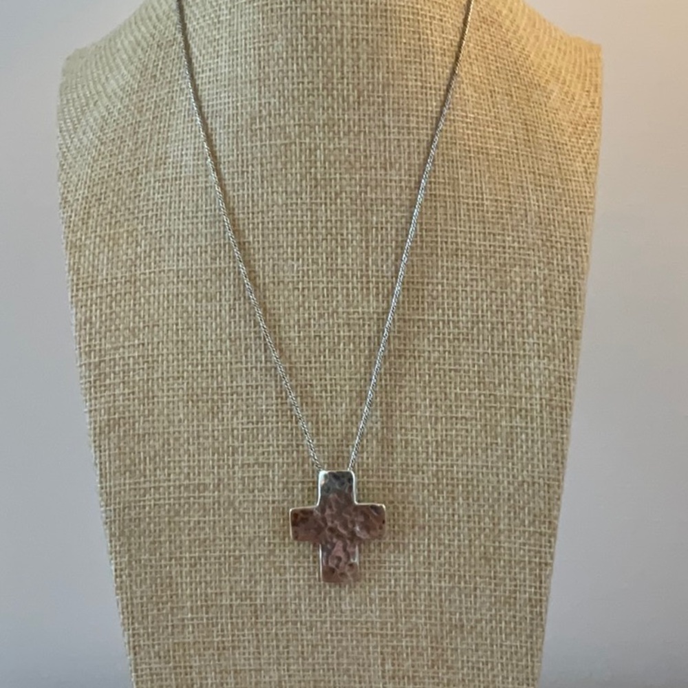 Silpada Sterling Cross Pendant Necklace